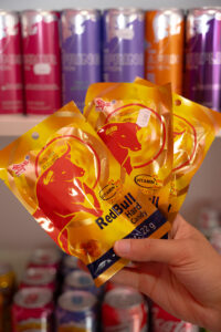 Bonbon Red Bull disponible en boutique a Bruxelles